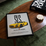 SLS AMG Black Series Car Poster