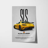 SLS AMG Black Series Car Poster