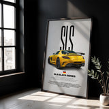 SLS AMG Black Series Car Poster