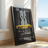 SLS AMG Black Series Car Poster