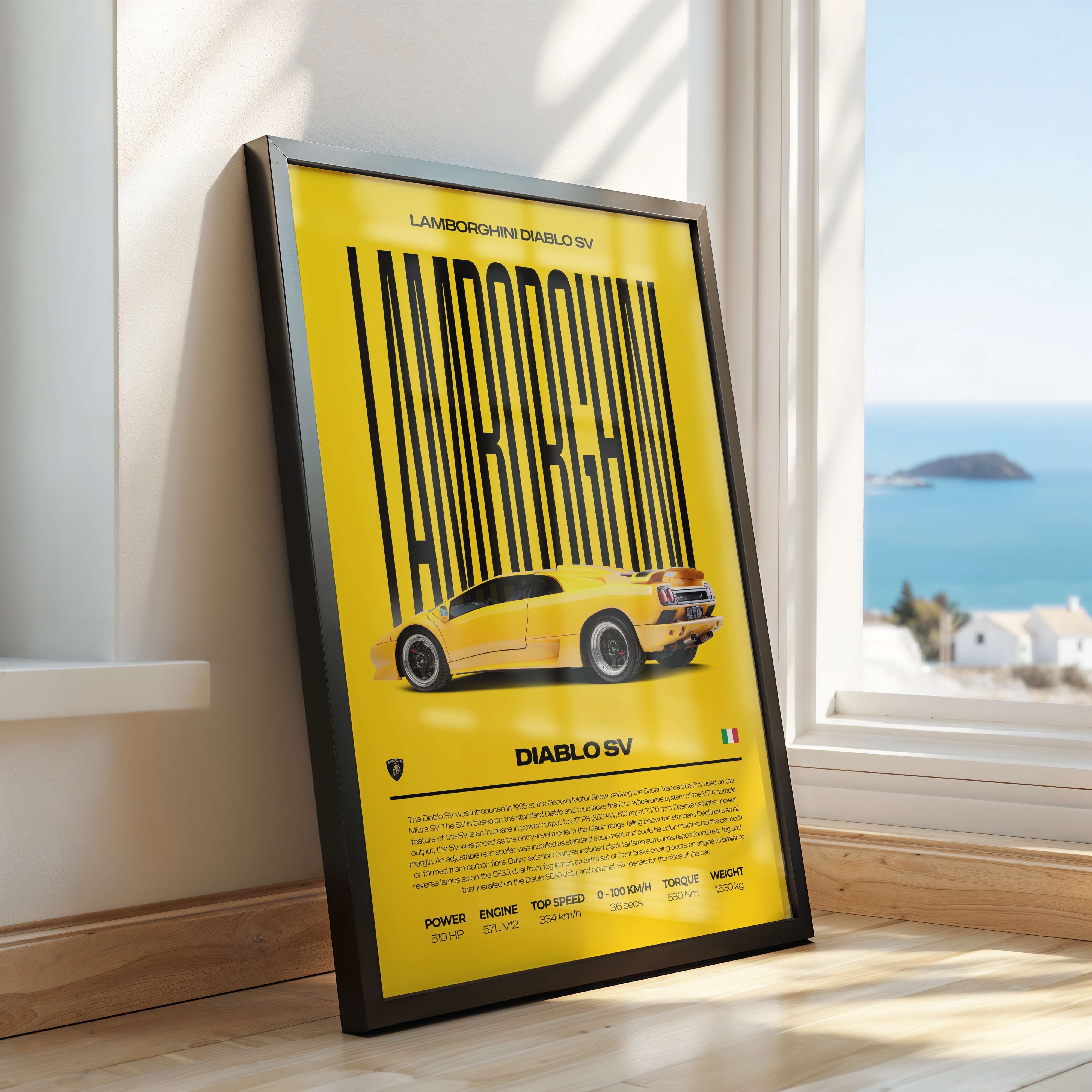 Lamborghini Diablo SV Poster