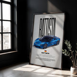 Battista Car Poster