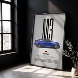 M3 F80 Car Poster