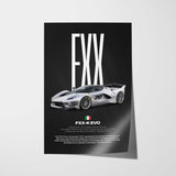 FXX-K Evo Car Poster