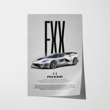 FXX-K Evo Car Poster