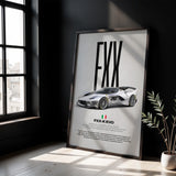 FXX-K Evo Car Poster