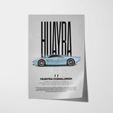 Huayra Codalunga Car Poster