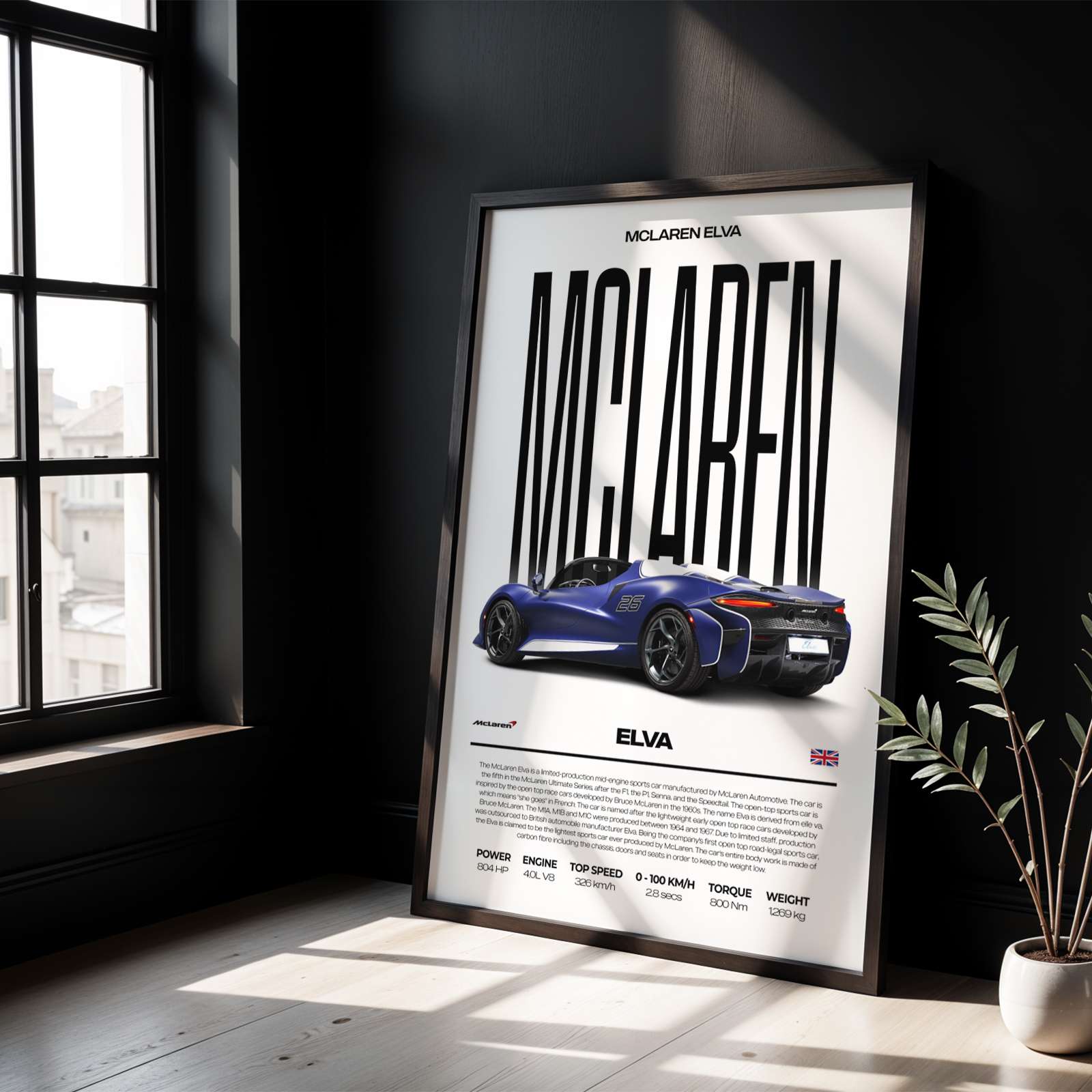 McLaren Elva Poster