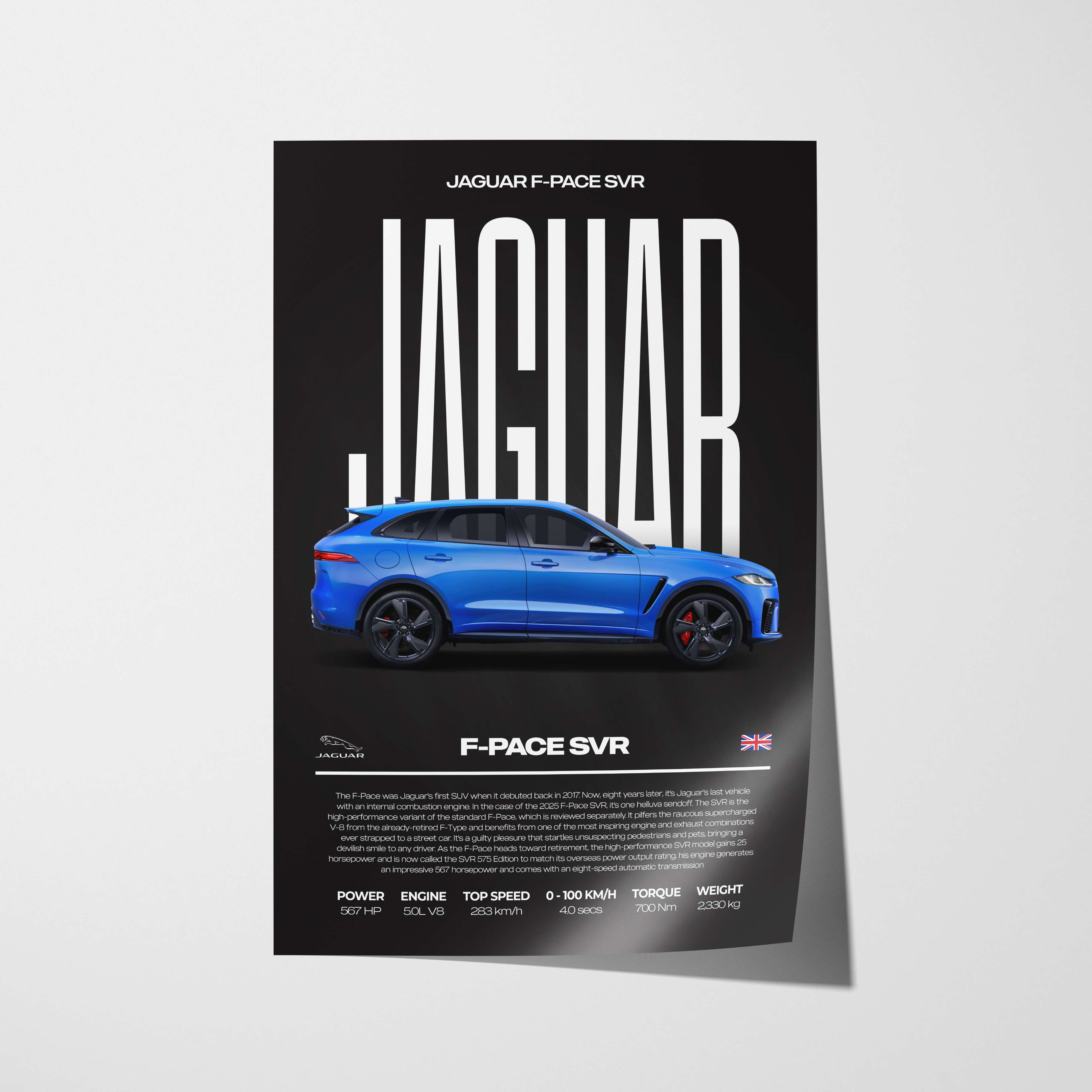 Jaguar F-Pace SVR Poster