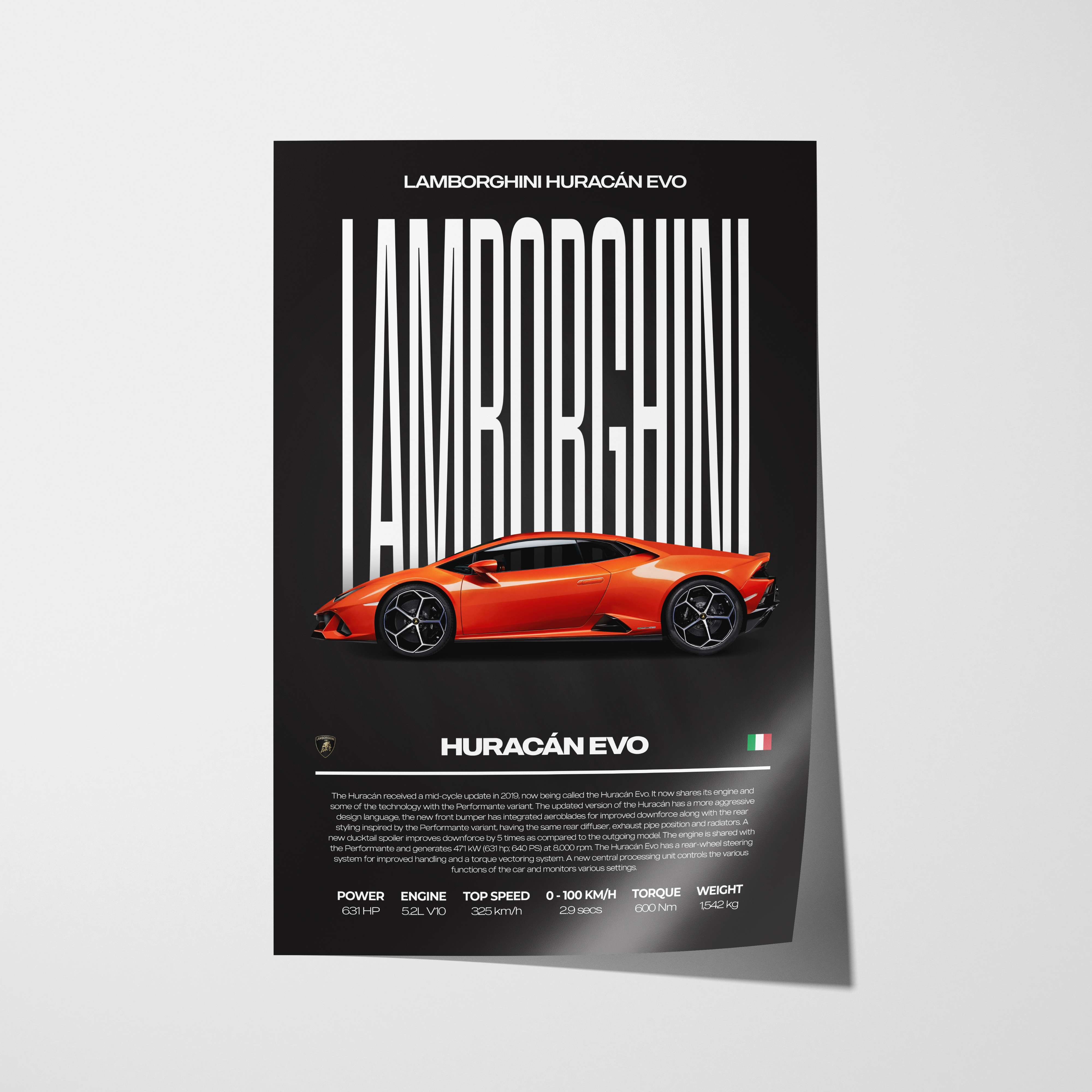 Lamborghini Huracán EVO Poster