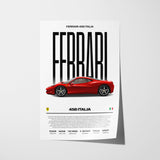 Ferrari 458 Italia Poster