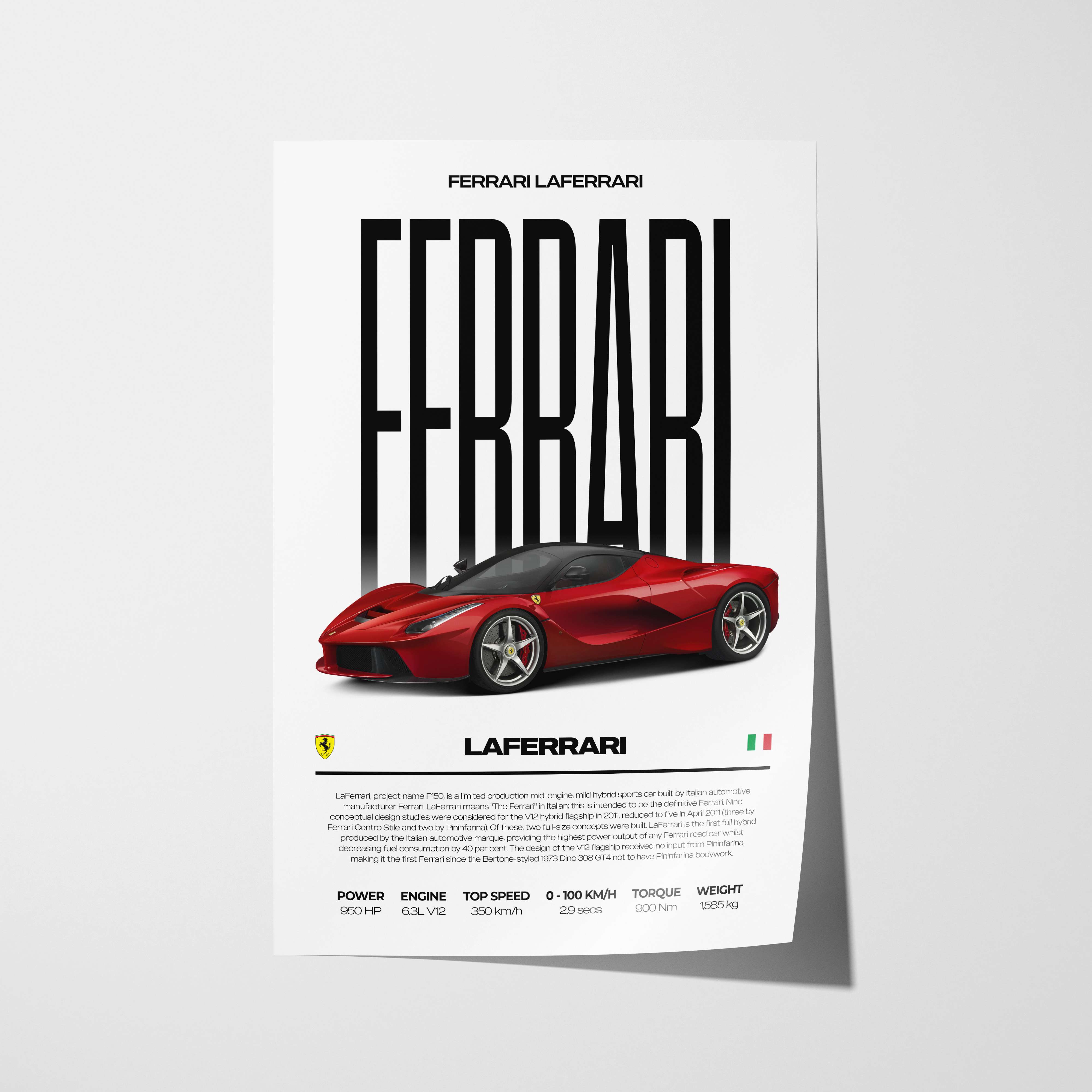 Ferrari LaFerrari Poster