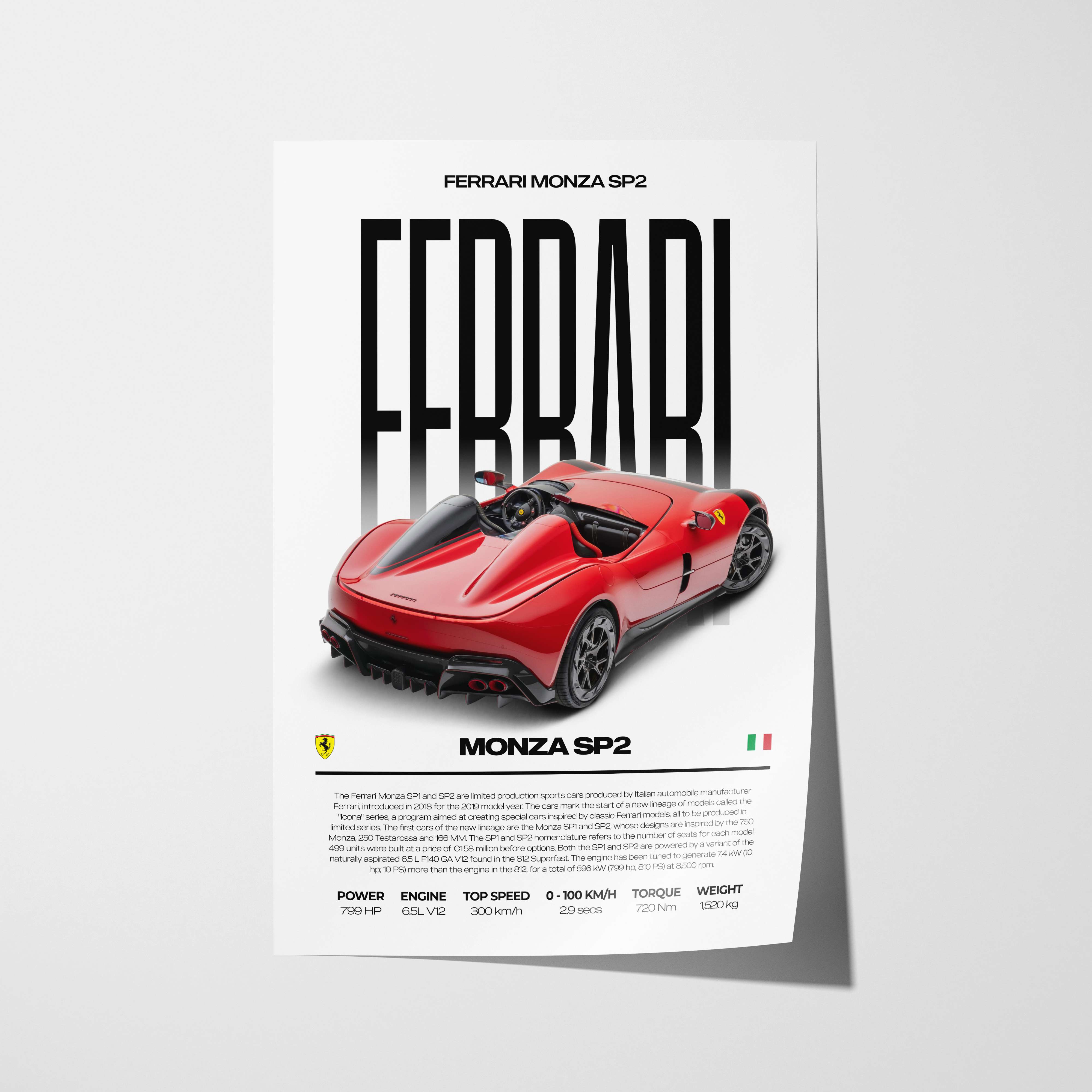 Ferrari Monza SP2 Poster