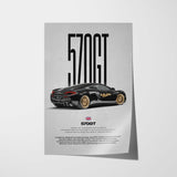 570GT Car Poster