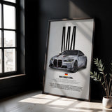 M4 G82 CSL Car Poster