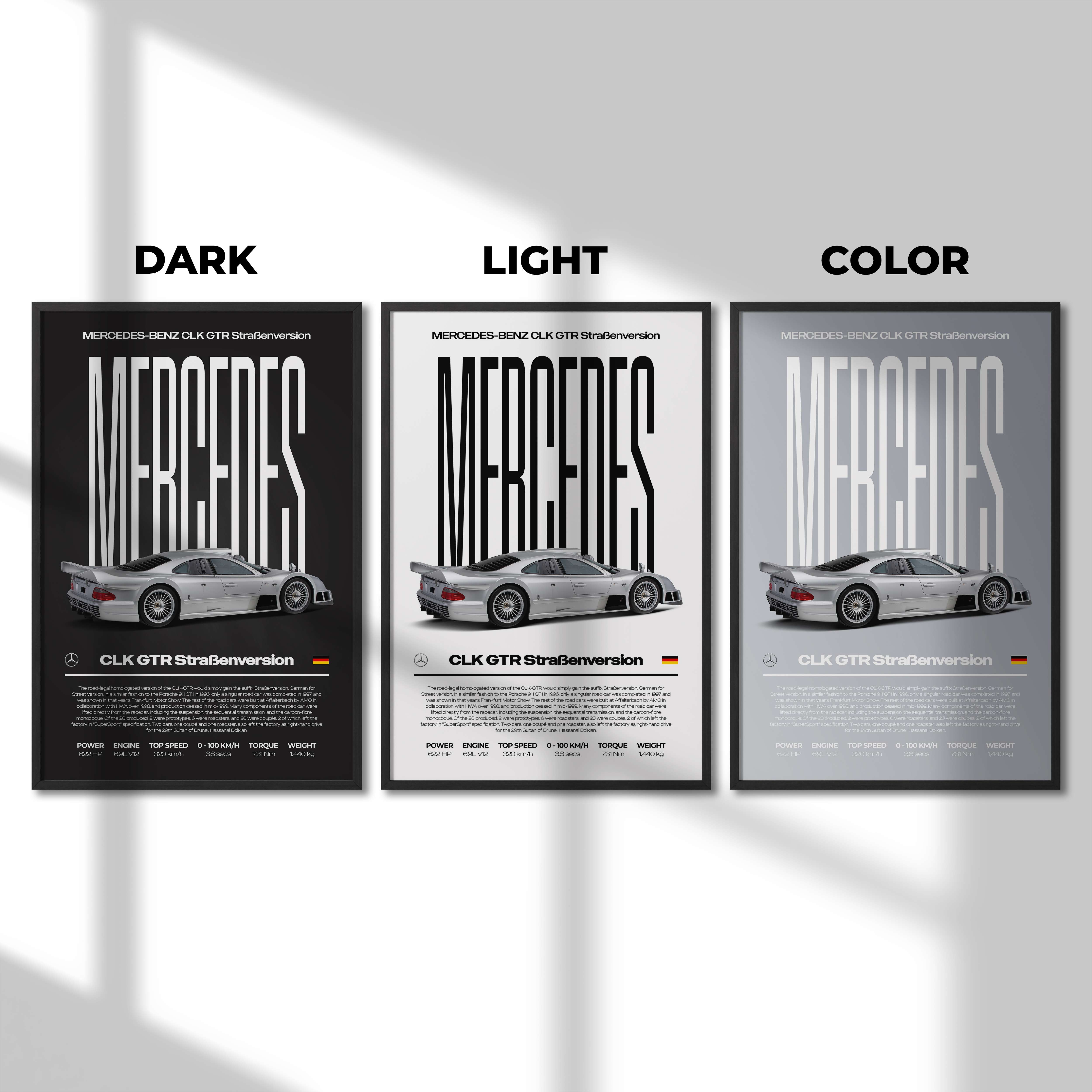 Mercedes-Benz CLK GTR Poster