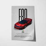 F80 Car Poster