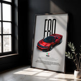 F80 Car Poster