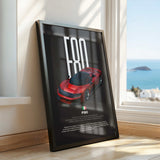F80 Car Poster