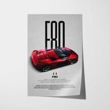 F80 Car Poster