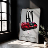 F80 Car Poster