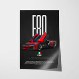 F80 Car Poster