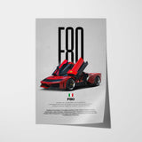 F80 Car Poster