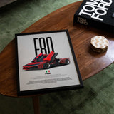 F80 Car Poster