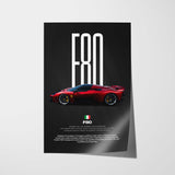 F80 Car Poster
