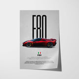 F80 Car Poster