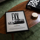 FXX-K Evo Car Poster