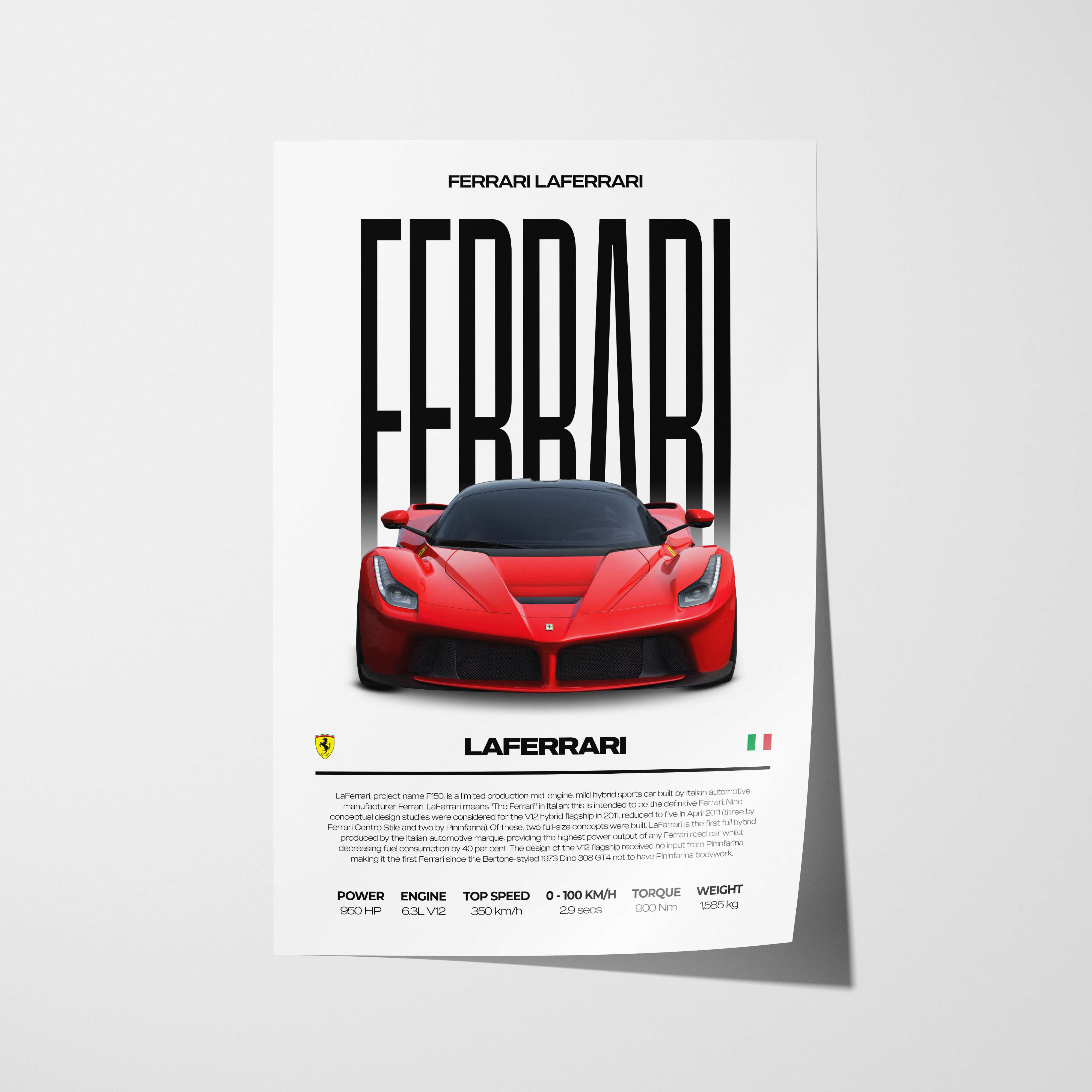 Ferrari LaFerrari Poster