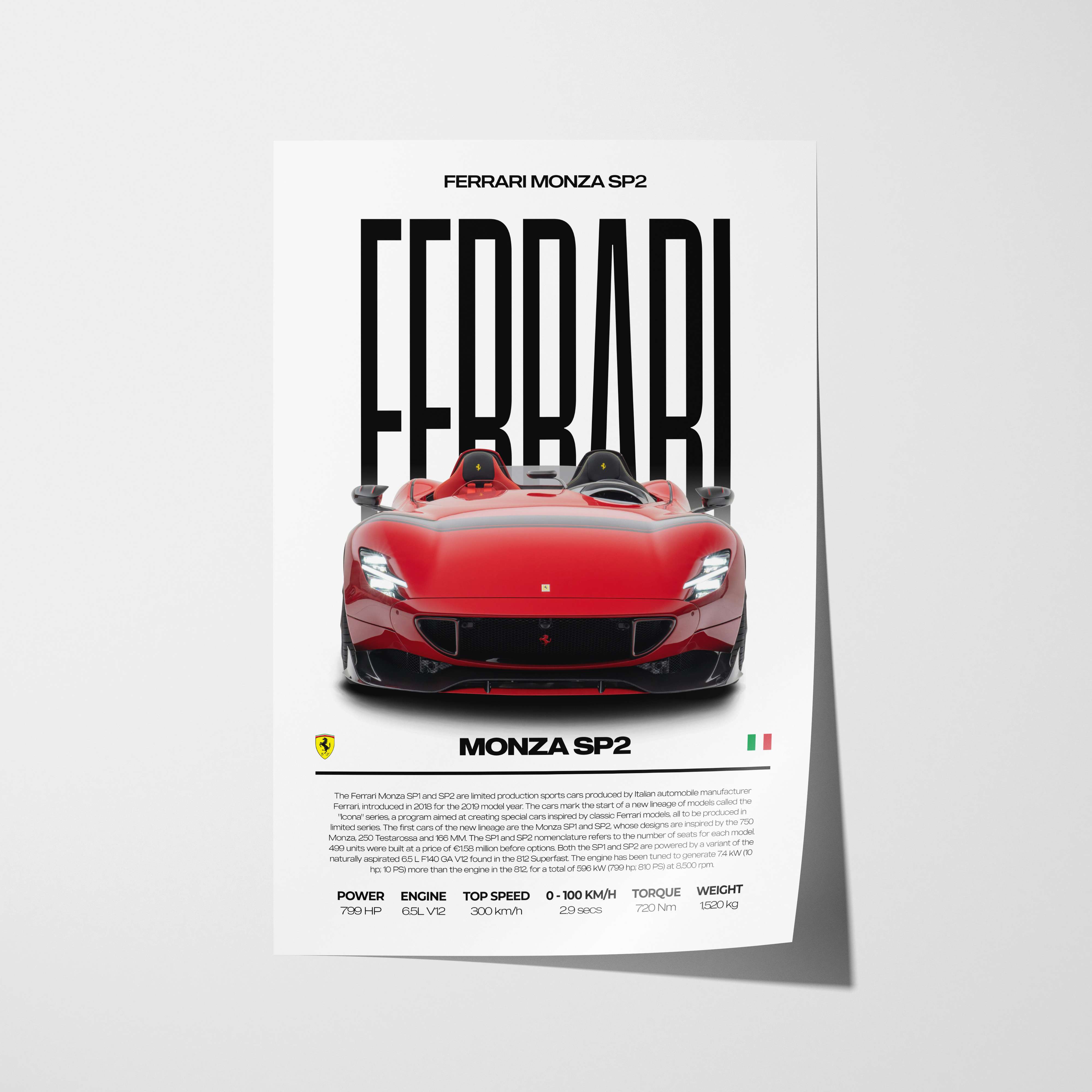 Ferrari Monza SP2 Poster