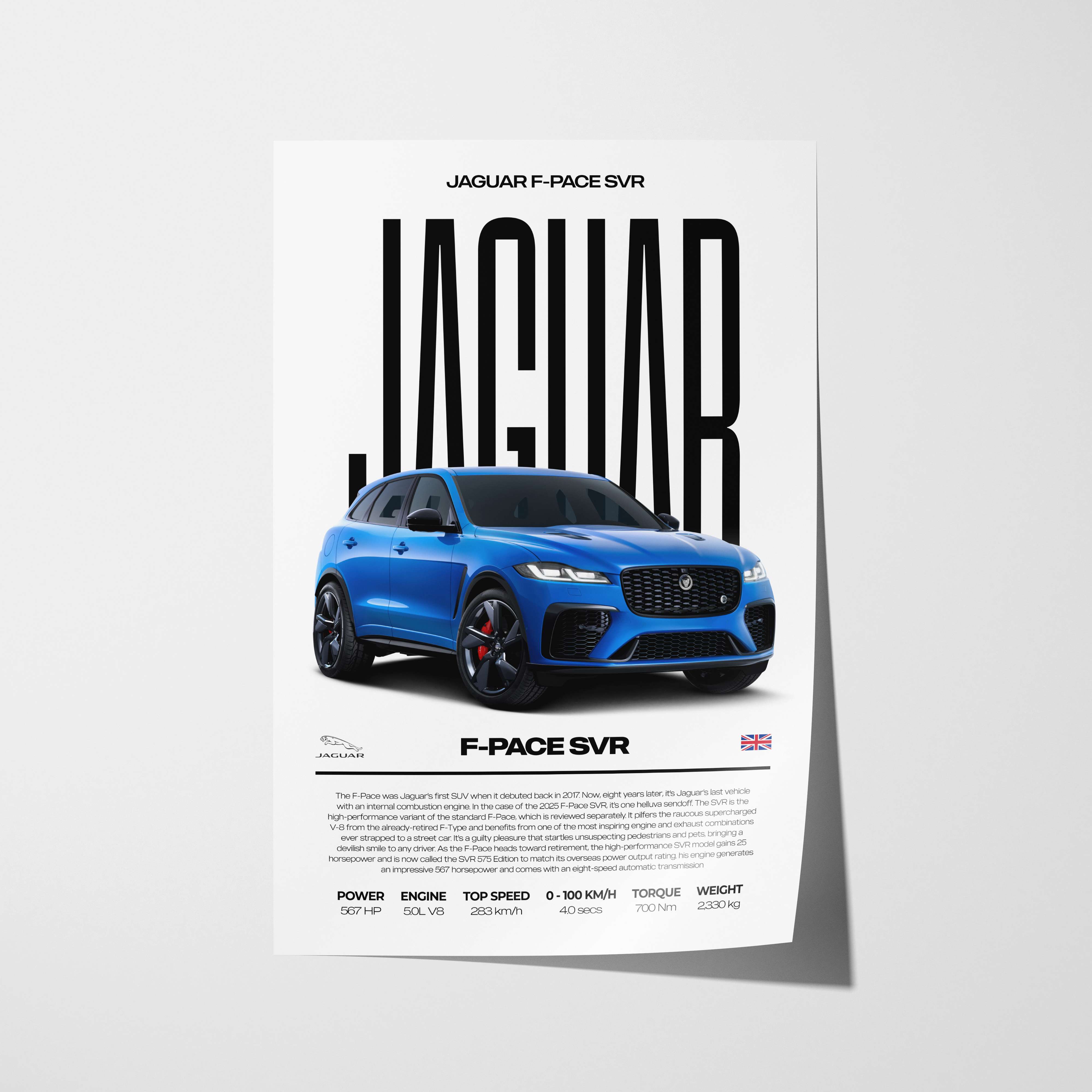 Jaguar F-Pace SVR Poster