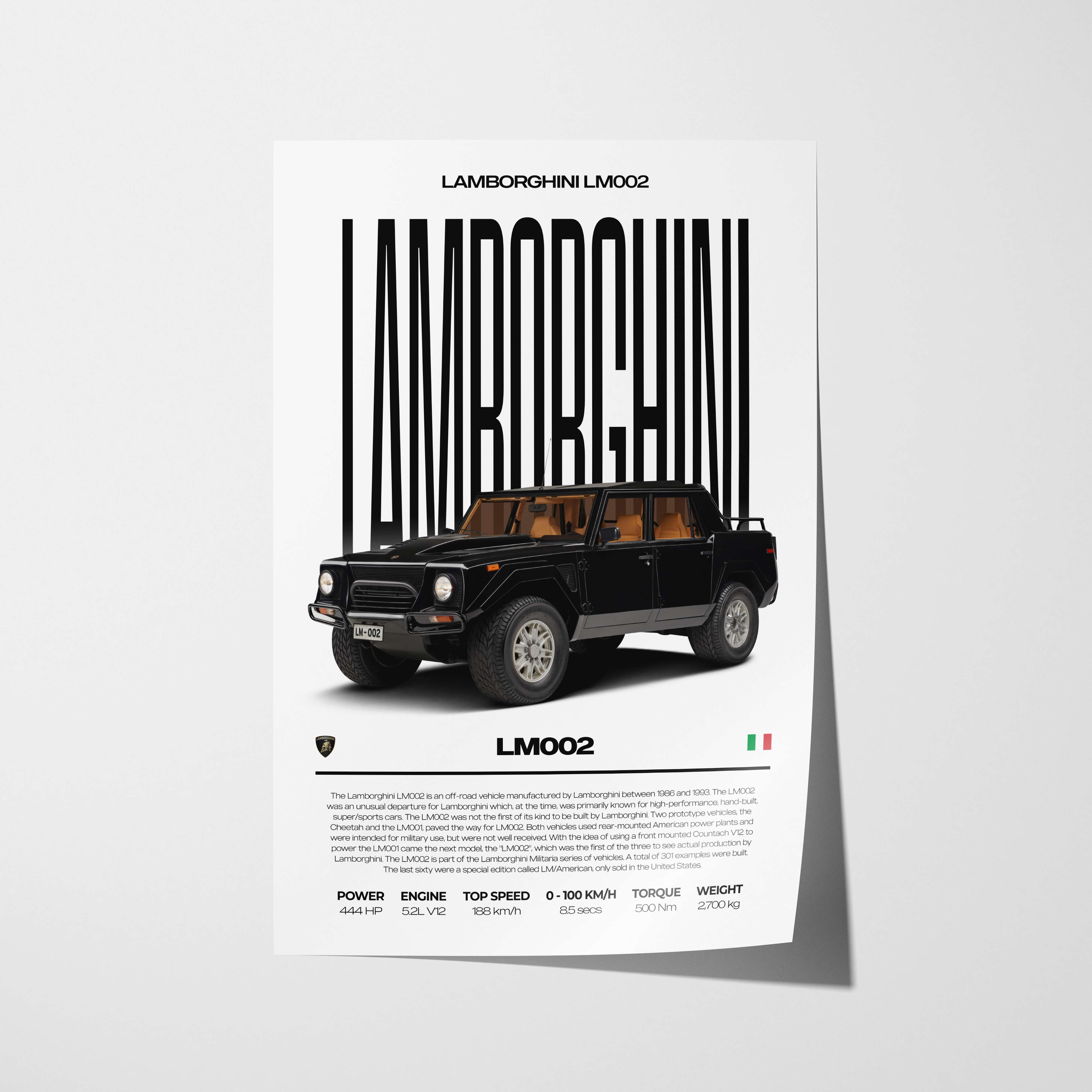 Lamborghini LM002 Poster