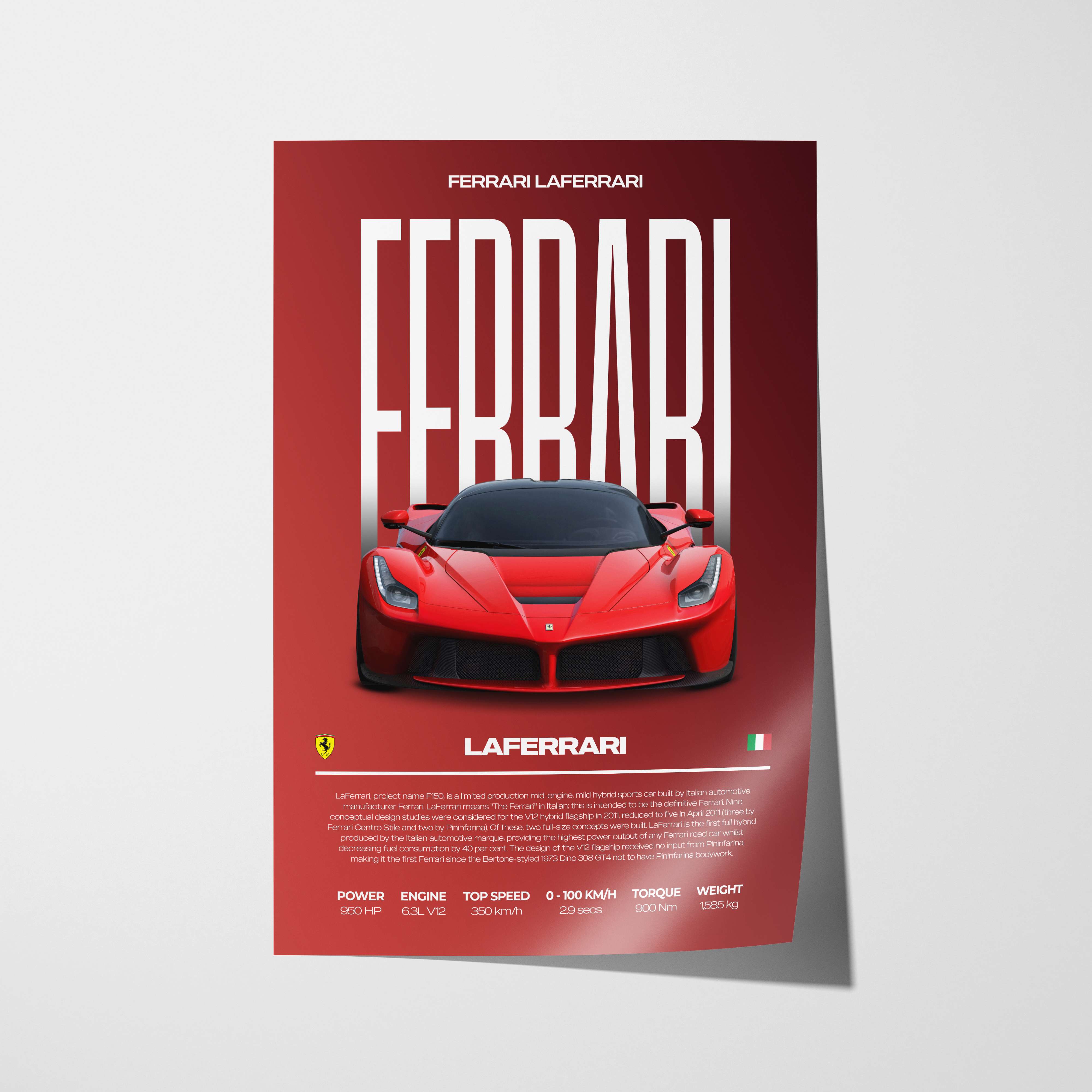 Ferrari LaFerrari Poster