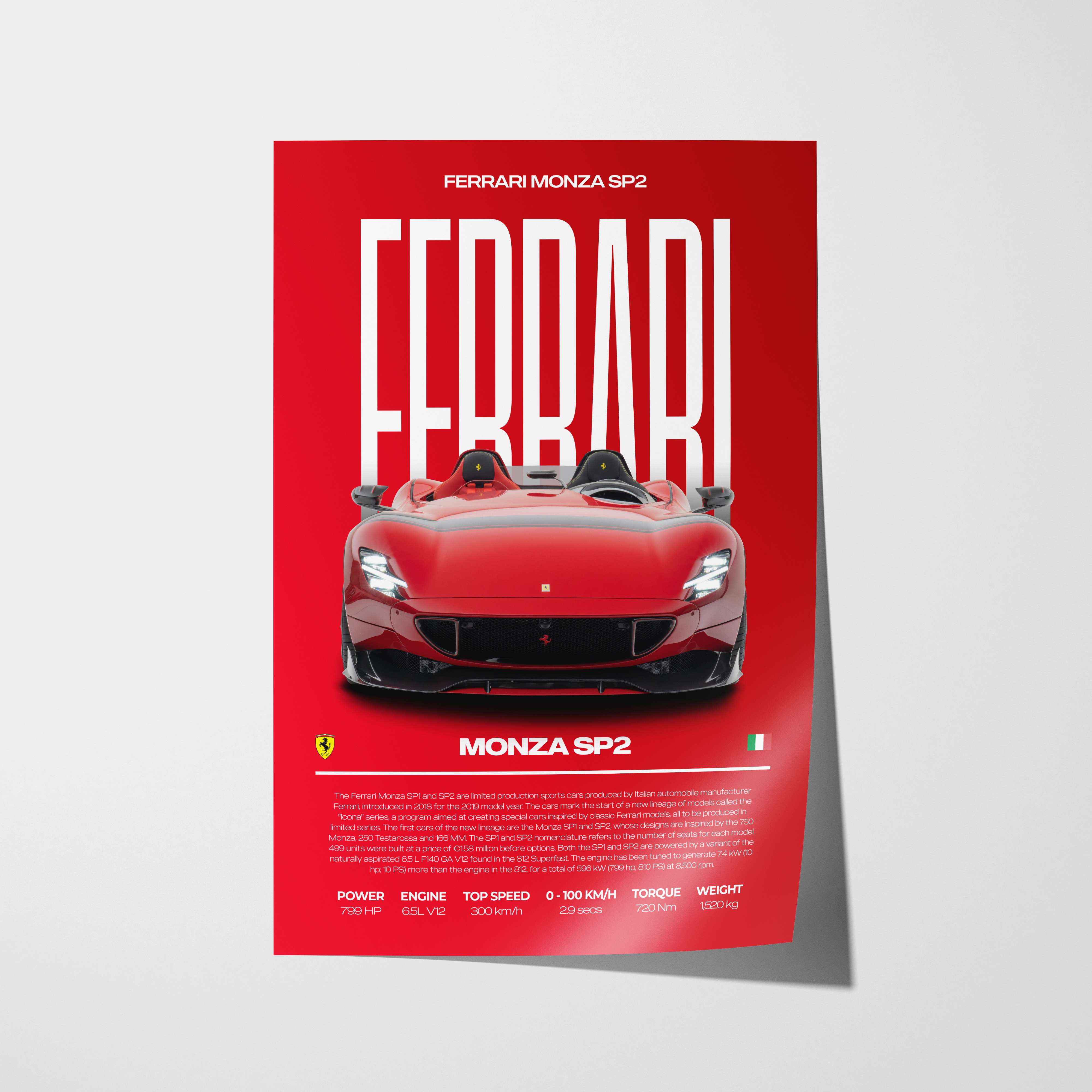 Ferrari Monza SP2 Poster