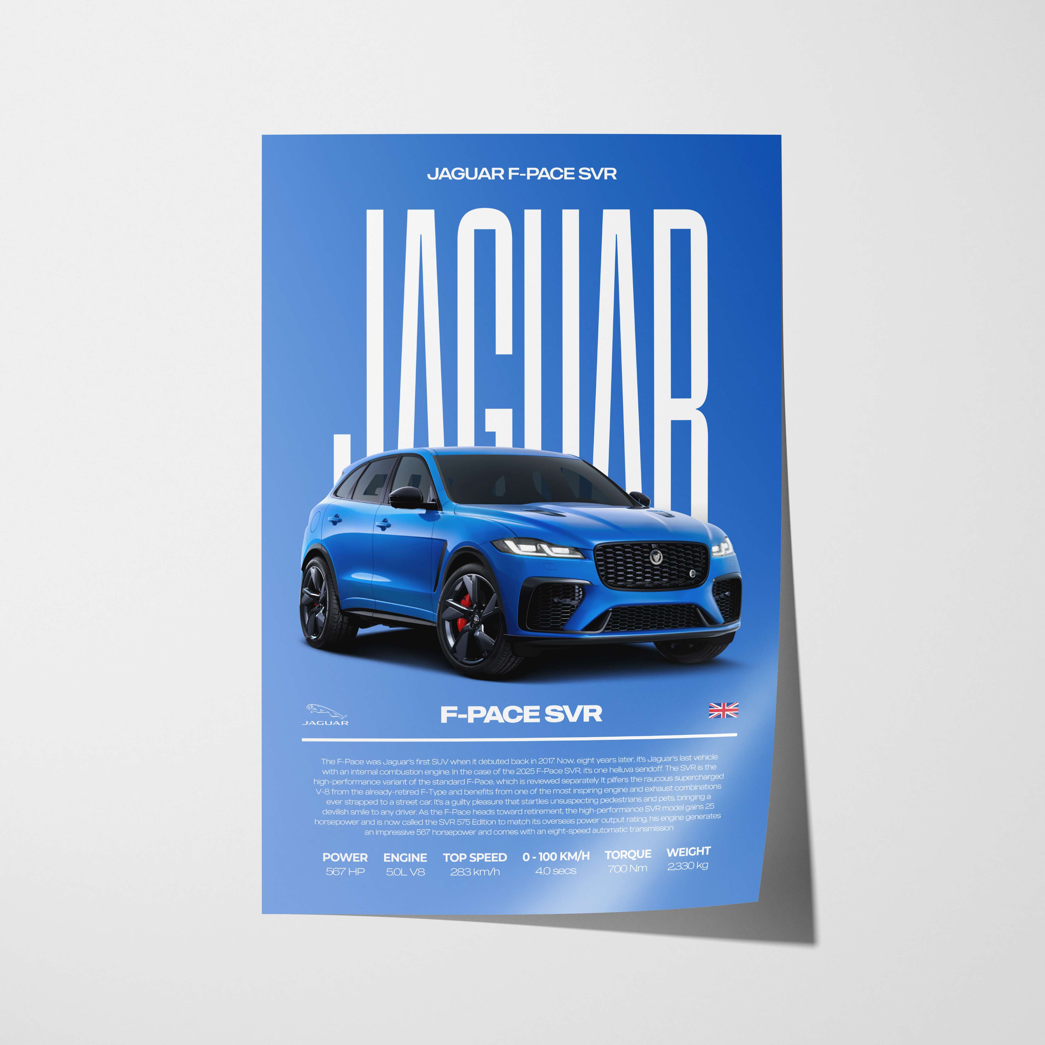 Jaguar F-Pace SVR Poster