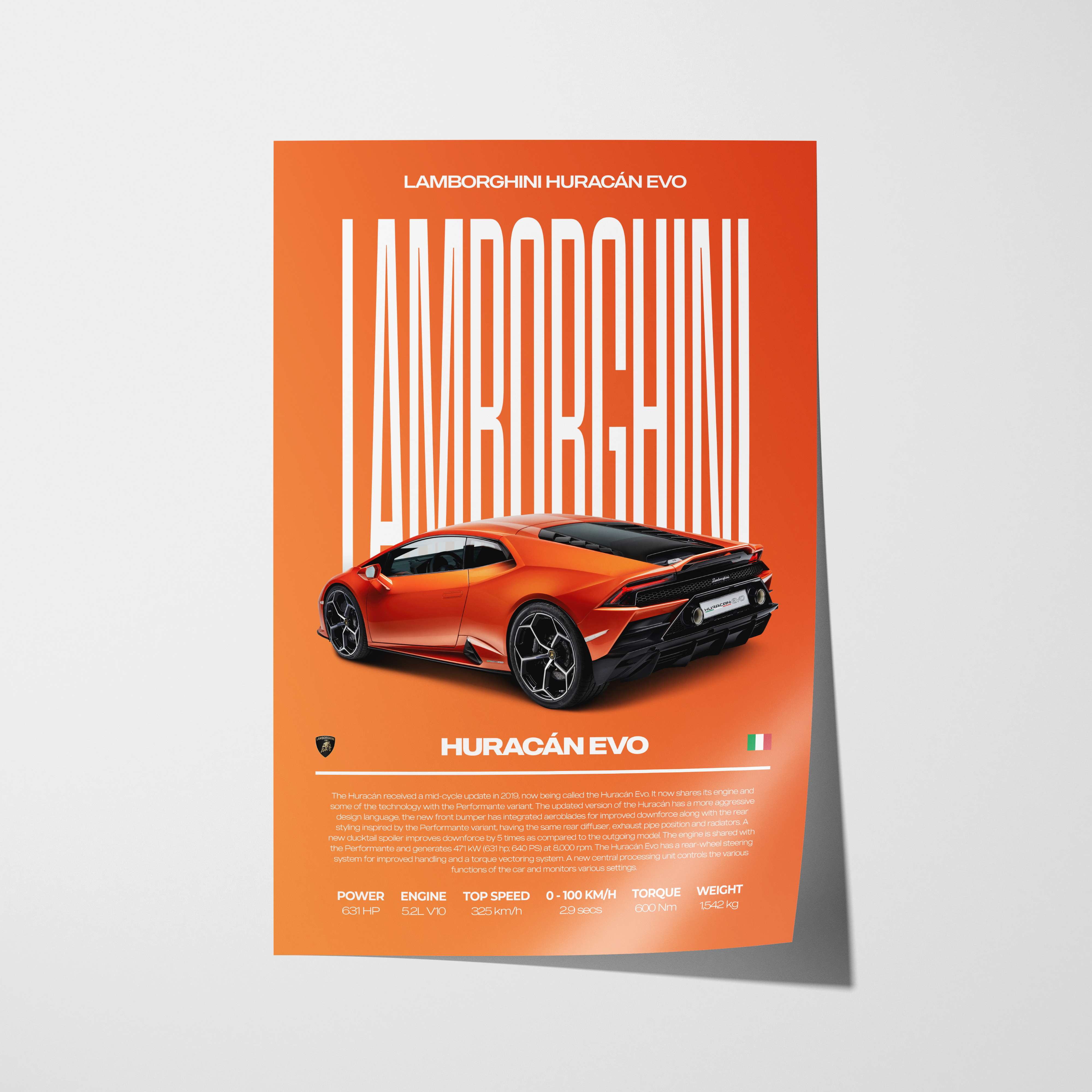 Lamborghini Huracán EVO Poster