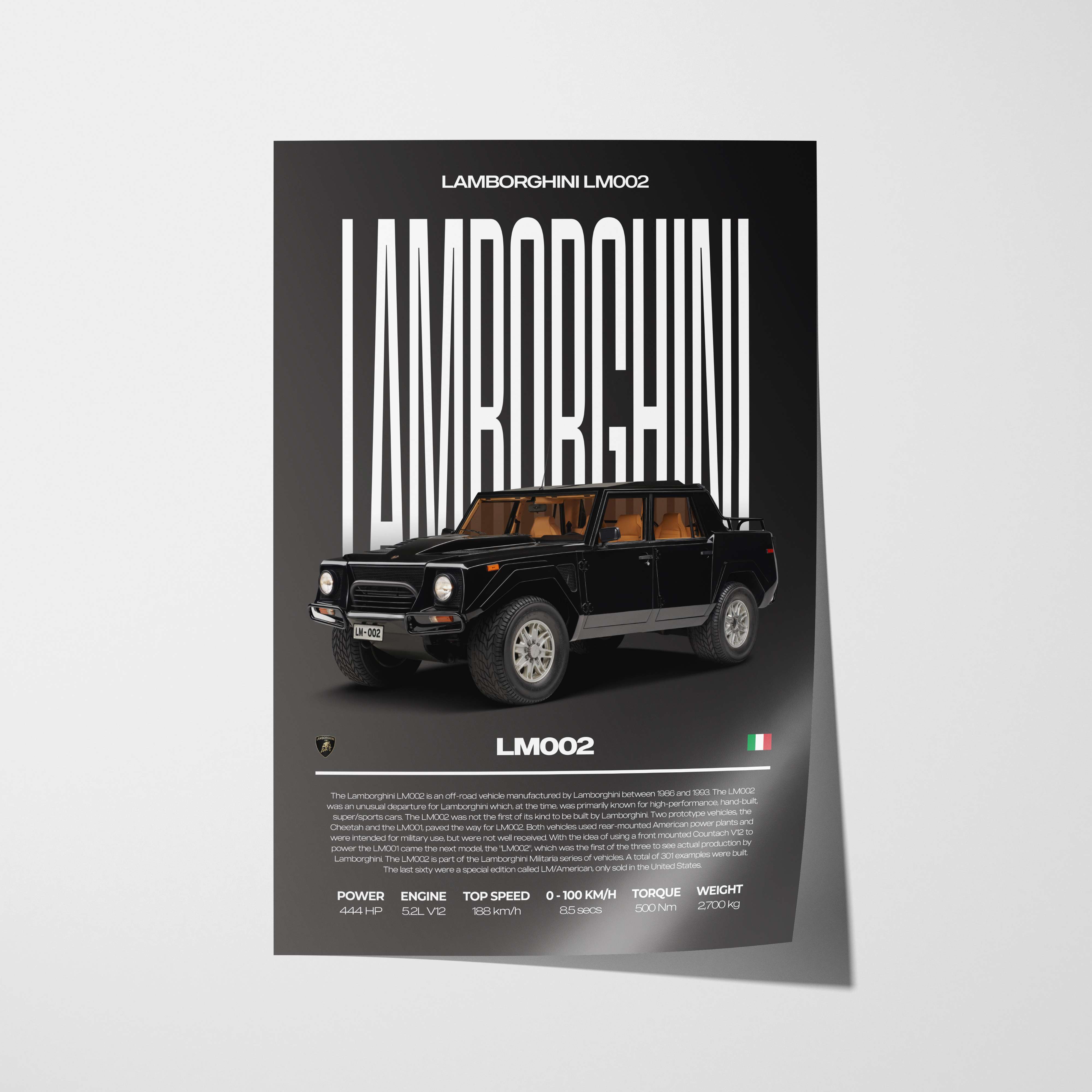 Lamborghini LM002 Poster