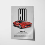 288 GTO Car Poster