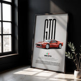 288 GTO Car Poster