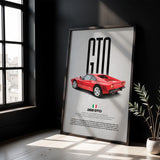 288 GTO Car Poster