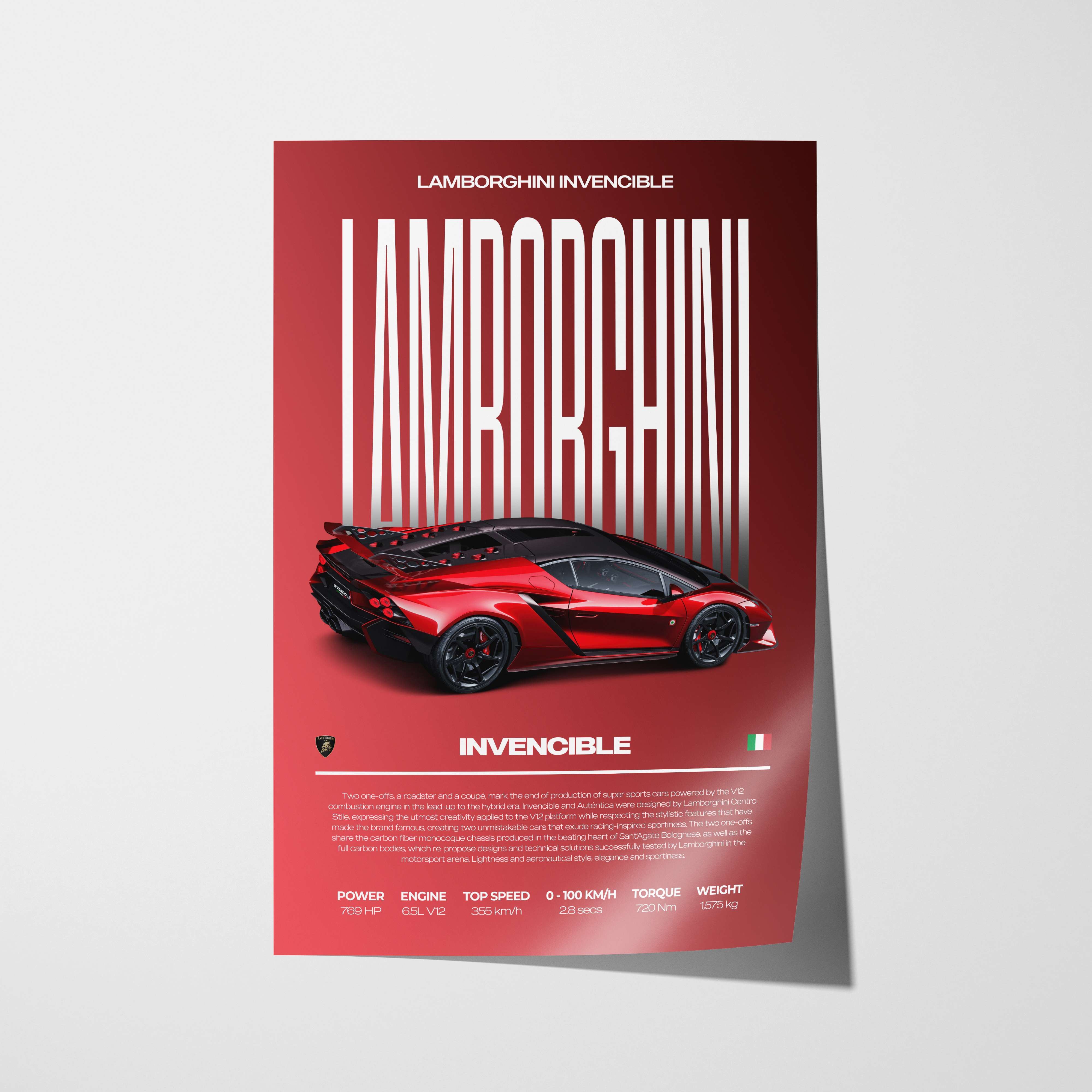 Lamborghini Invencible Poster