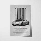 Gallardo LP-570 Spyder Performante Car Poster