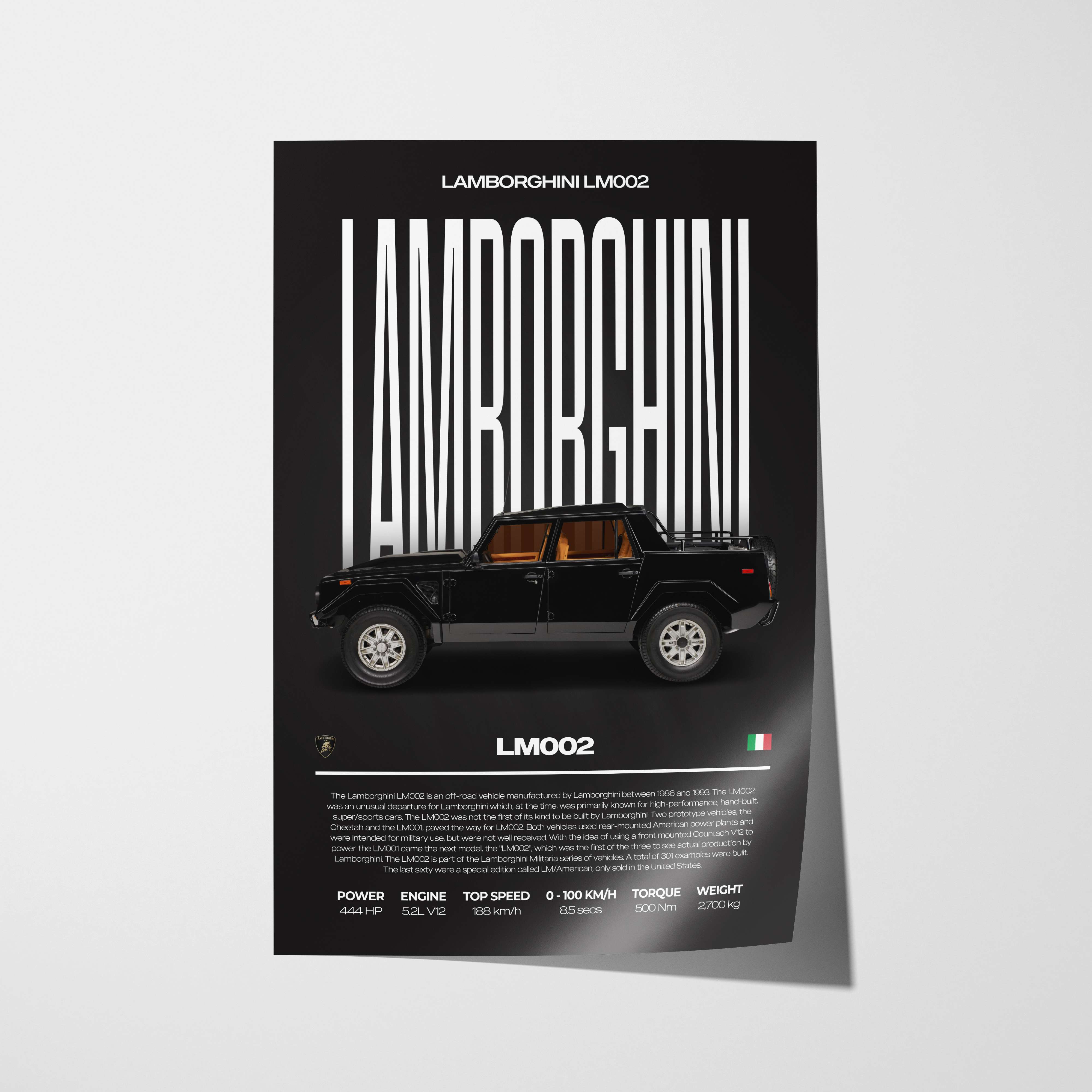 Lamborghini LM002 Poster