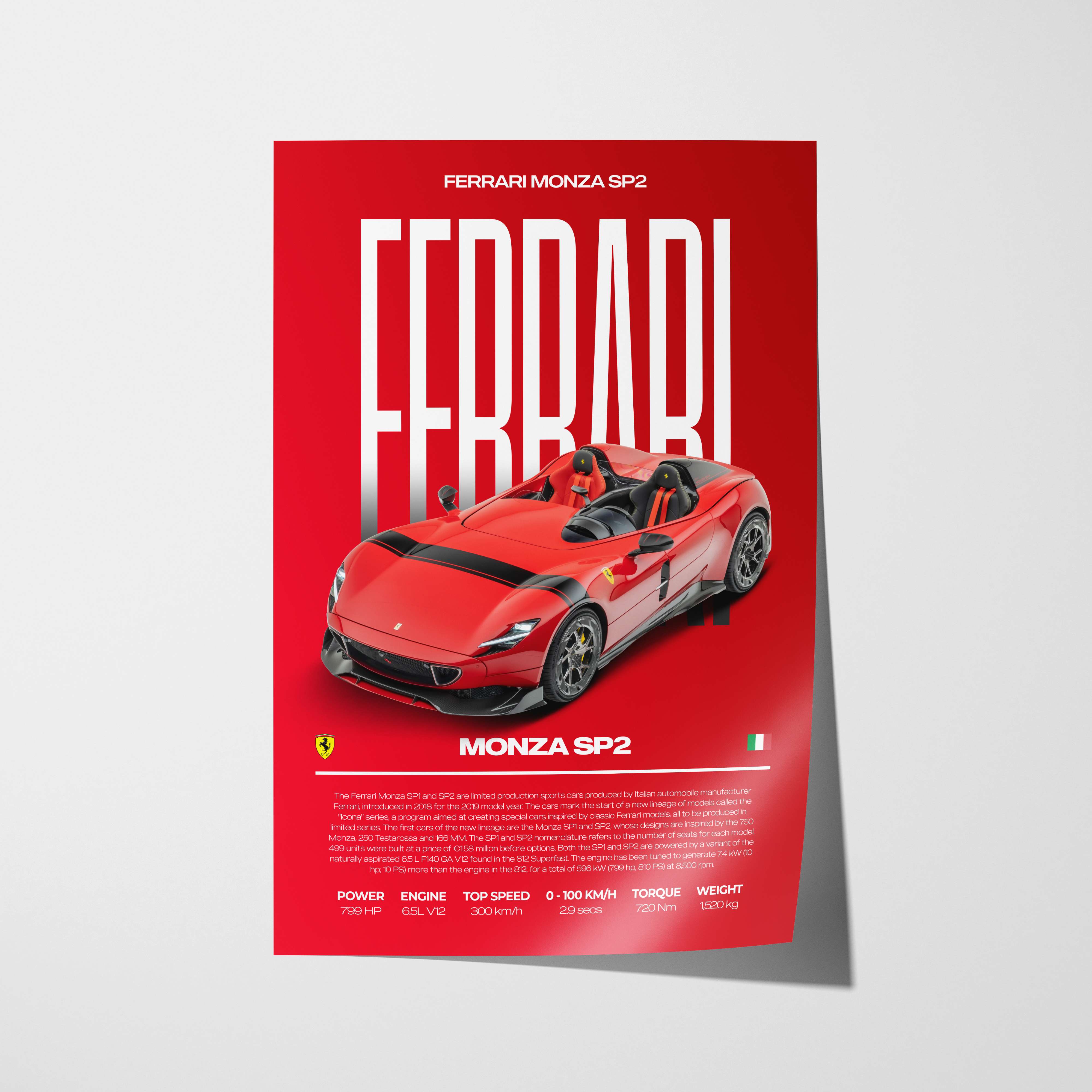 Ferrari Monza SP2 Poster