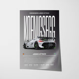 Koenigsegg Jesko Attack Poster