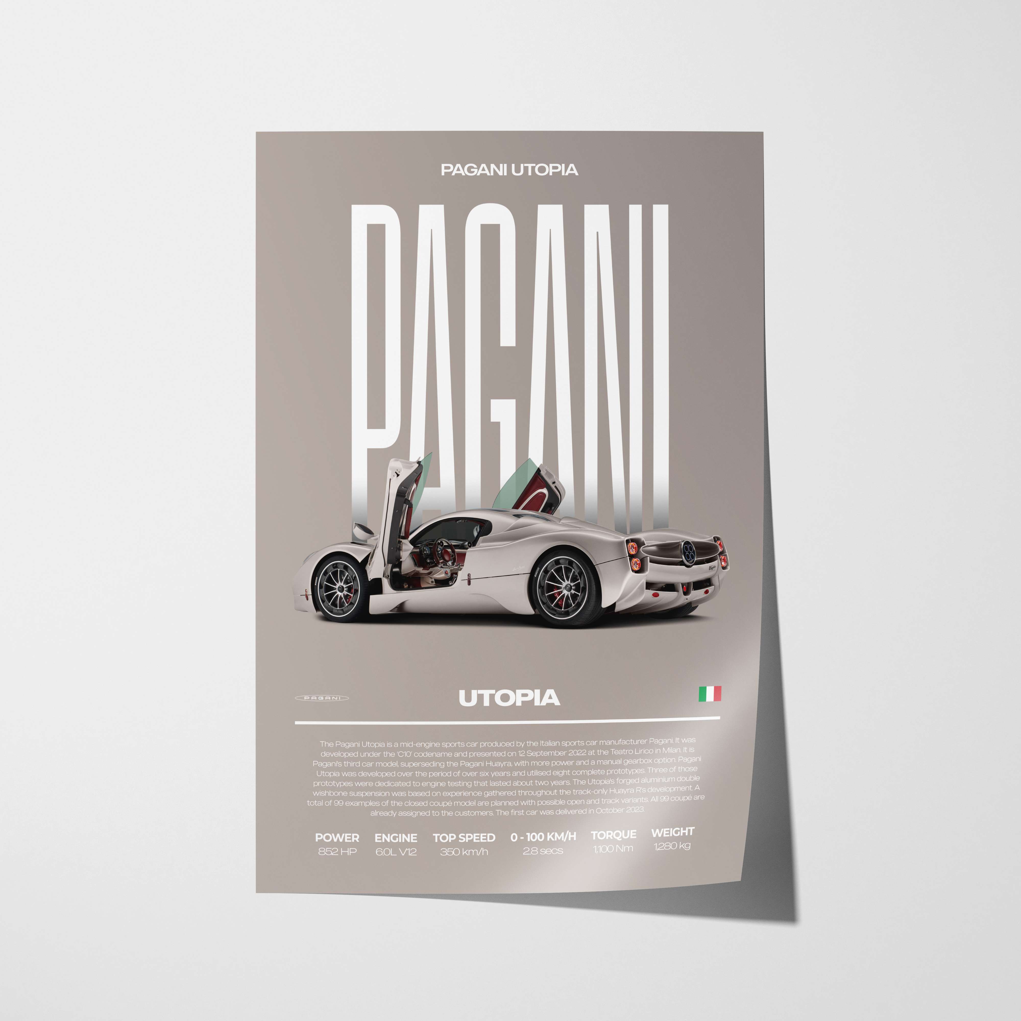 Pagani Utopia Poster