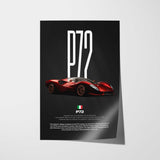 Tomaso P72 Car Poster